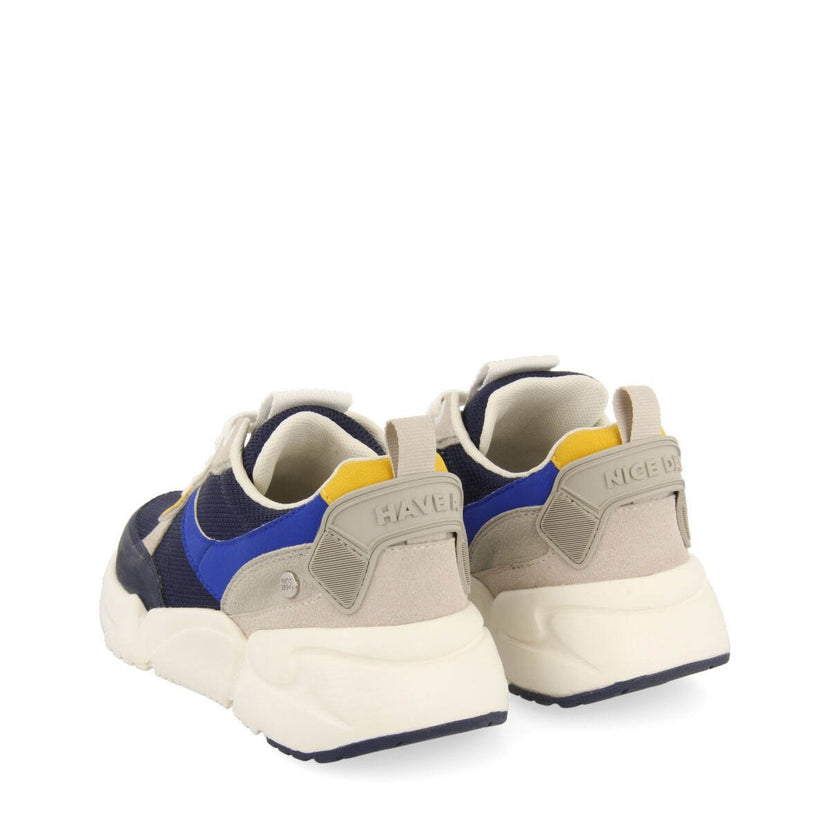 Sneakers azul marino con suela alta para niño resende