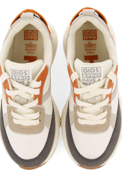 Resende boys off white sneakers with high soles