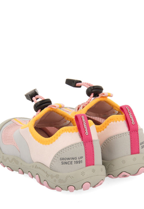 Sandalias deportivas rosas tipo californiana para niña verquin