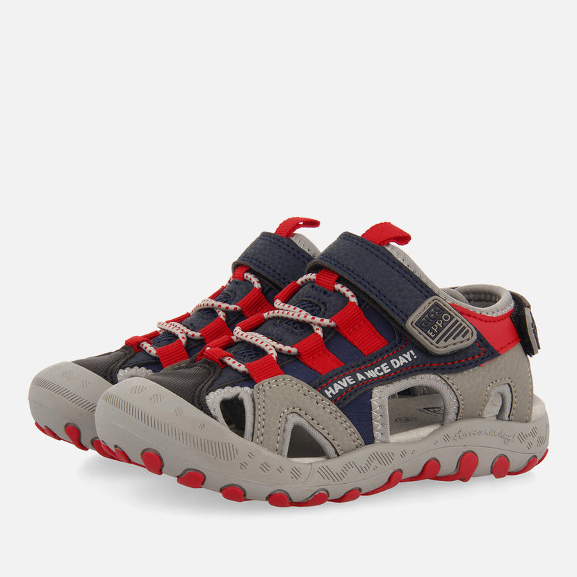 Parly boys grey sports sandals