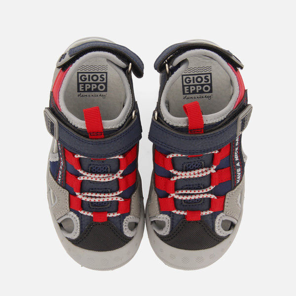 Parly boys grey sports sandals