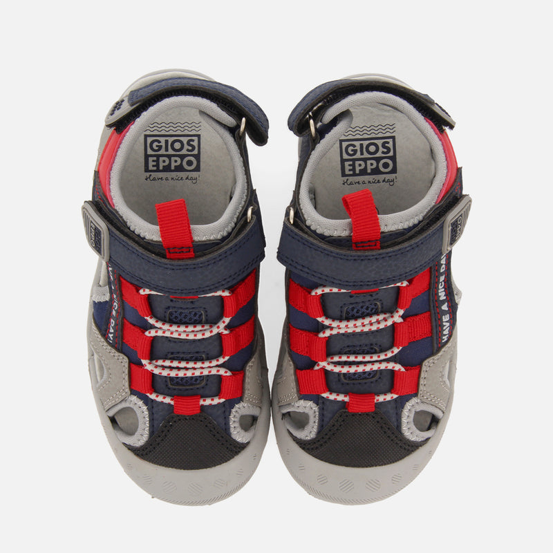 Parly boys grey sports sandals