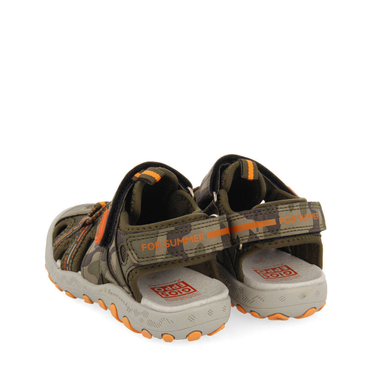 Sandali sportivi mimetici tipo californiana da bambino mautes