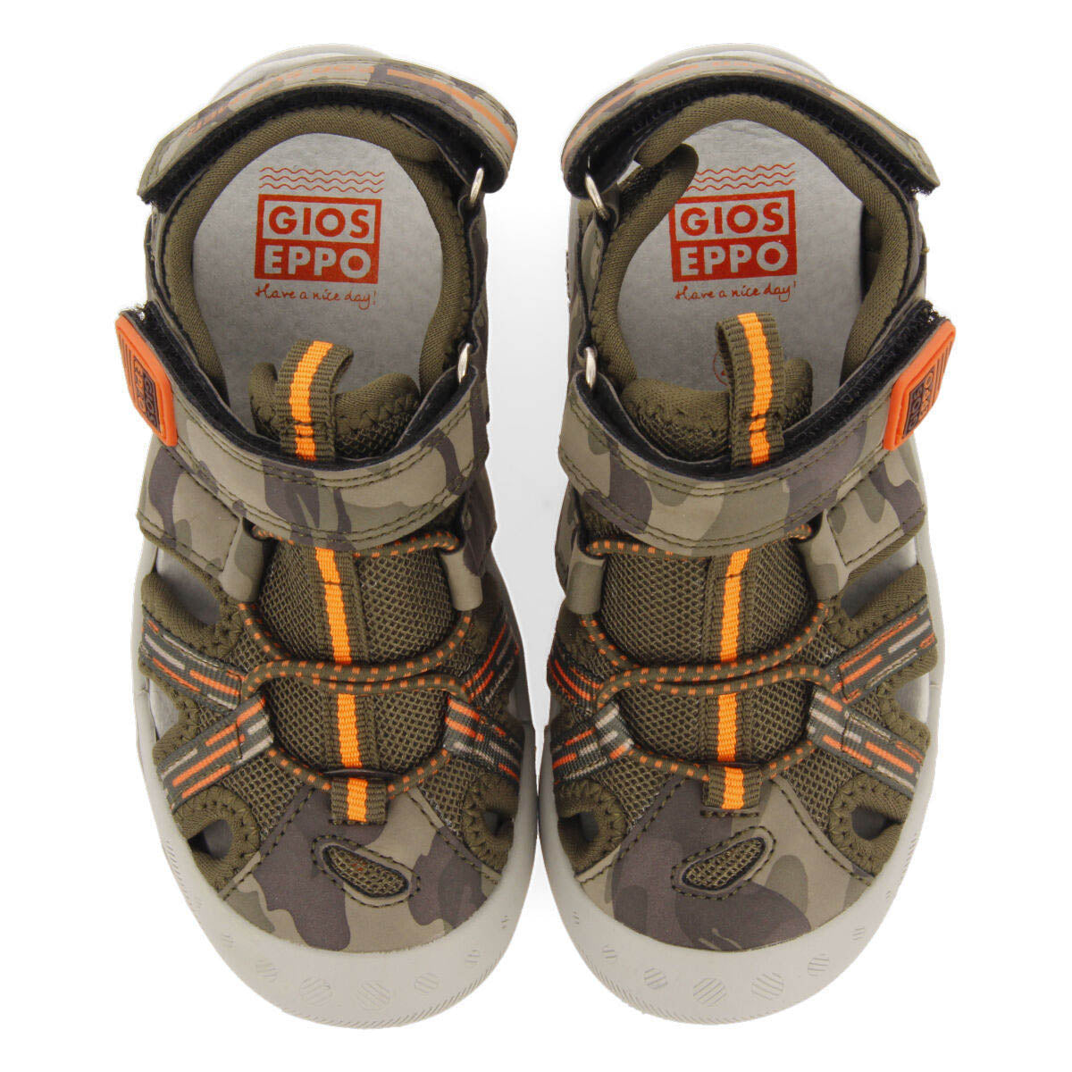 Sandali sportivi mimetici tipo californiana da bambino mautes