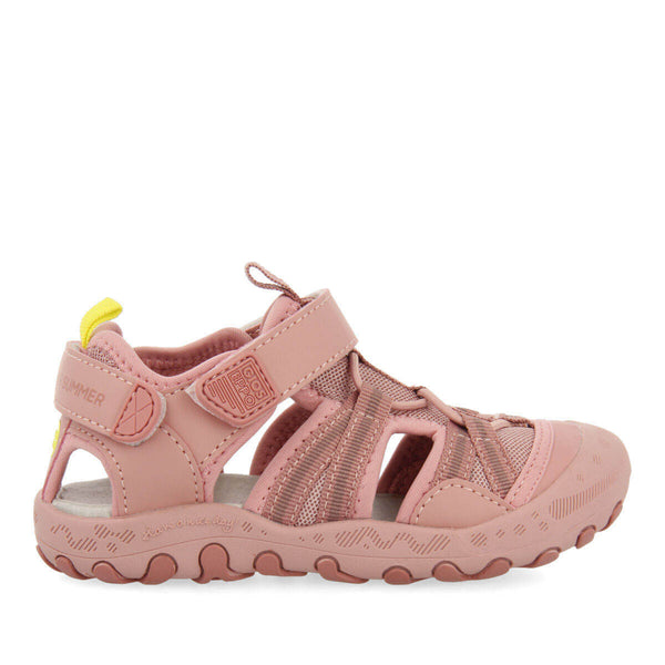 Sandales roses type californiennes pour fille tacuru