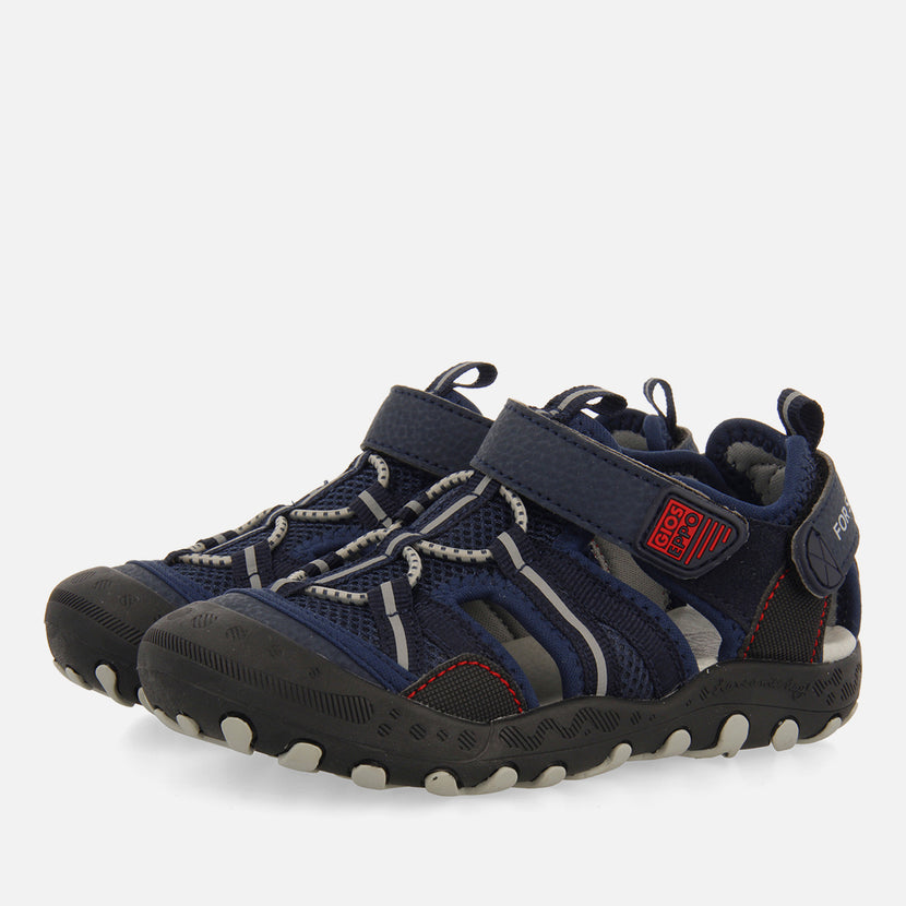 Emance boys navy blue sports sandals
