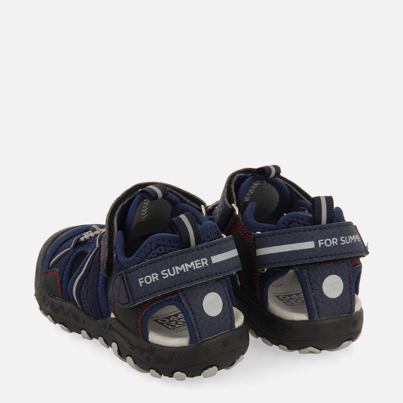 Emance boys navy blue sports sandals