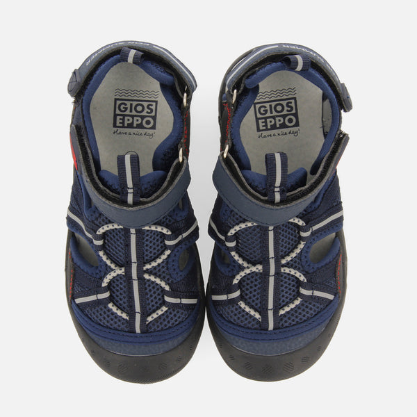 Emance boys navy blue sports sandals