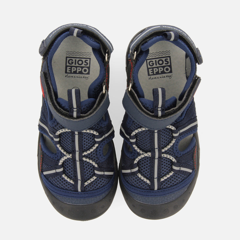 Emance boys navy blue sports sandals