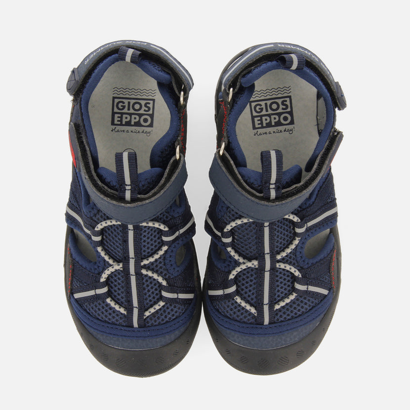 Emance boys navy blue sports sandals