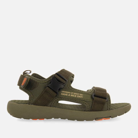 YAVIZA BOYS KHAKI SPORTS SANDALS