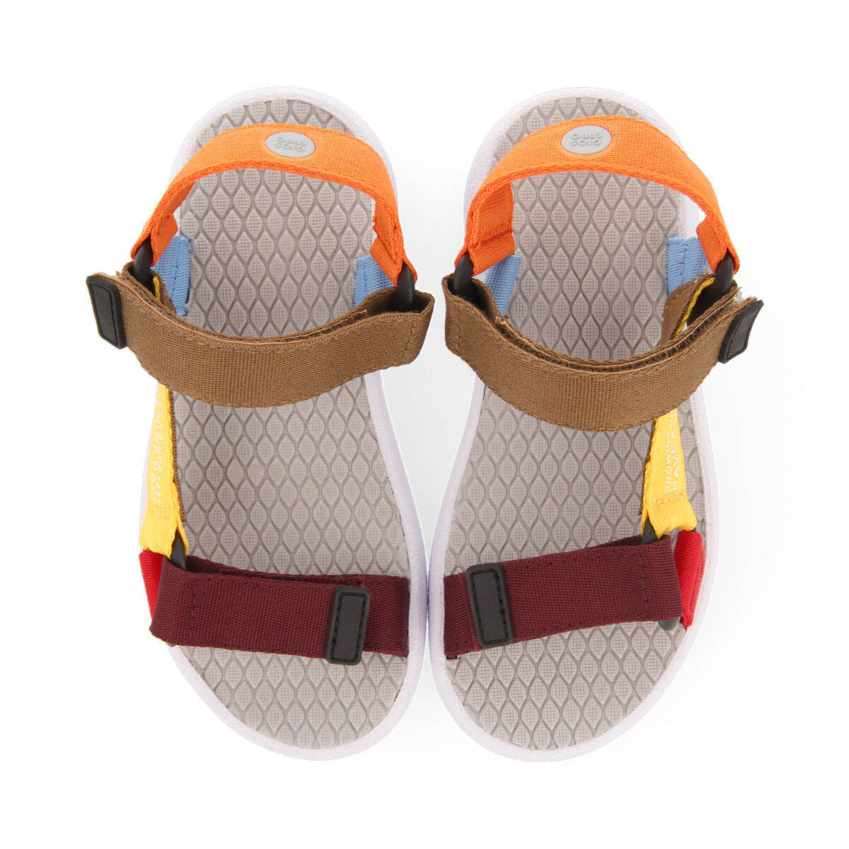 Bermot girls multicoloured sandals with sporty soles