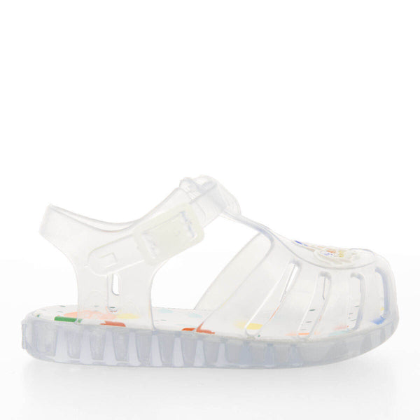 Luciara babies clear jelly sandals with elephant design