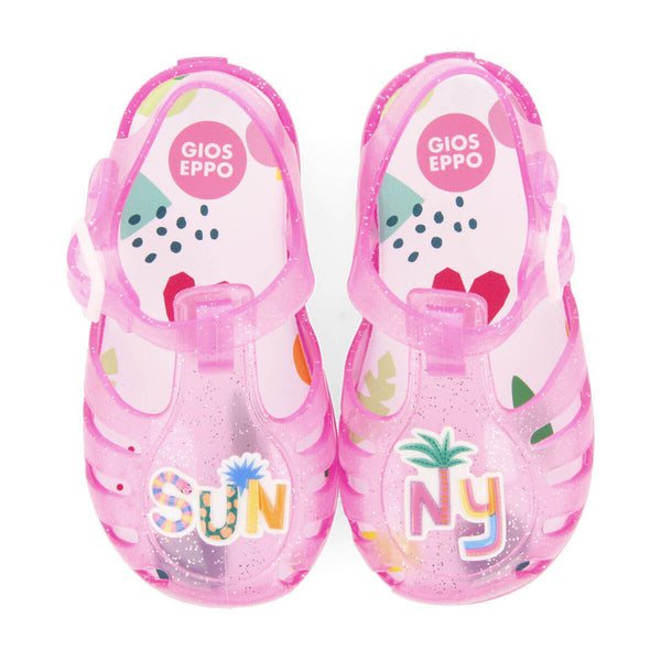 Prehy babies fuchsia sunny jelly sandals
