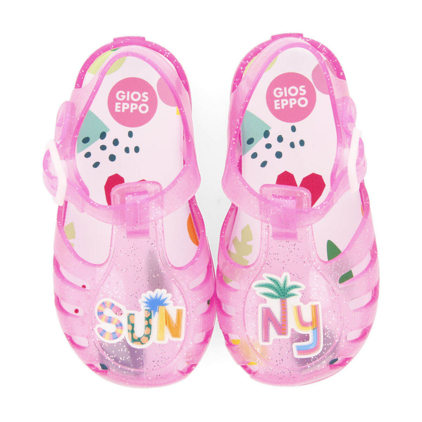 Prehy babies fuchsia sunny jelly sandals