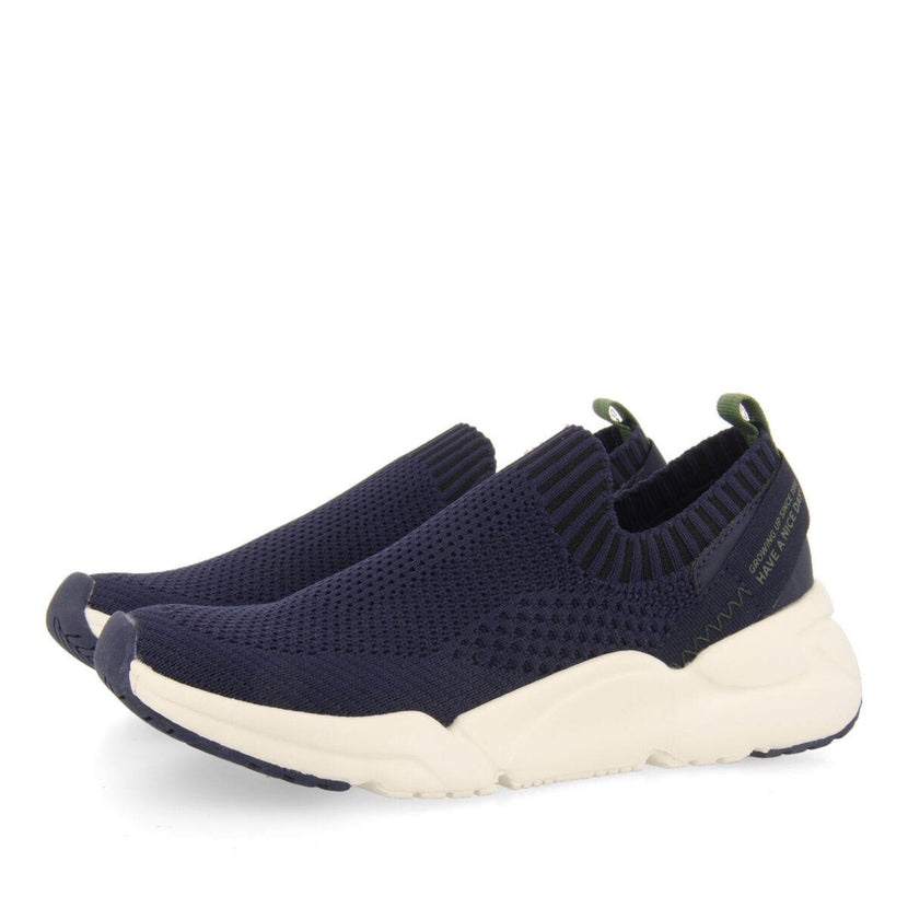 Sneakers azul marino tipo calcetín para niño davron