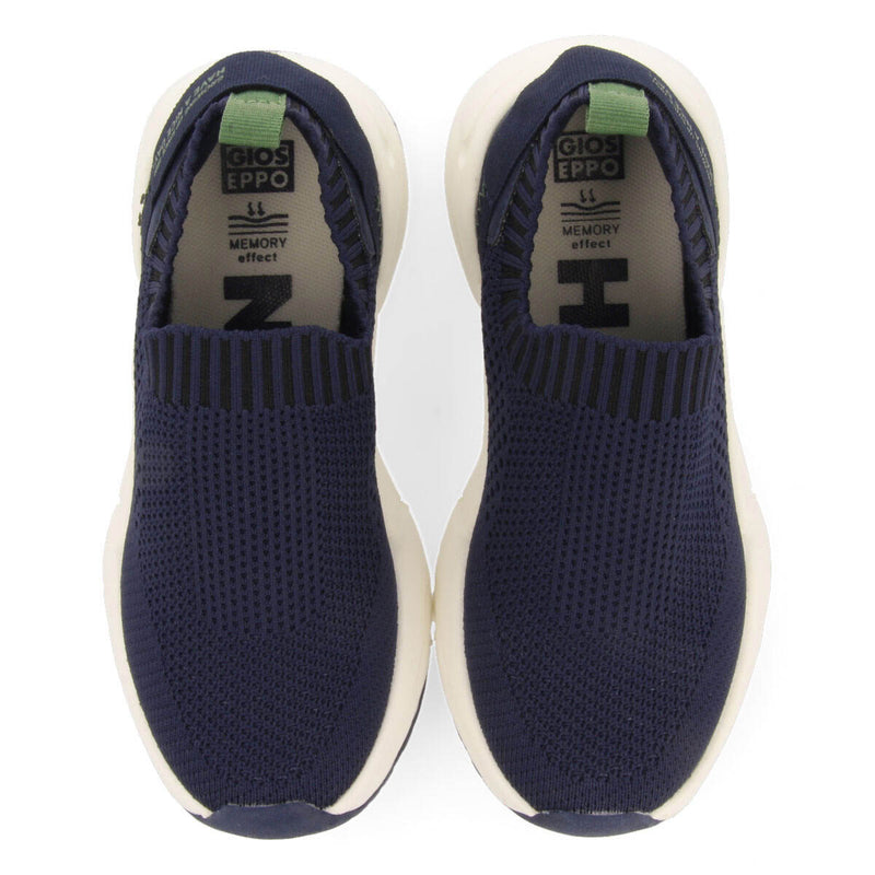 Davron boys navy blue sock style sneakers