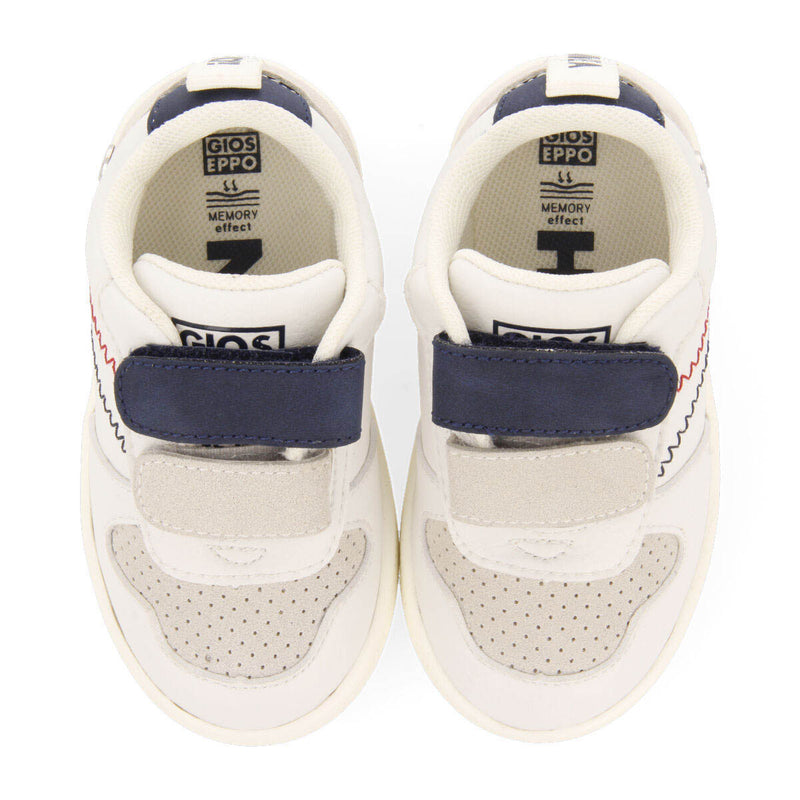 Campoi babies navy blue sneakers with adjustable fastenings