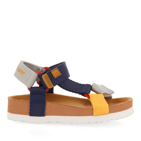 BEINE BOYS MULTICOLOURED FOOTBED SANDALS