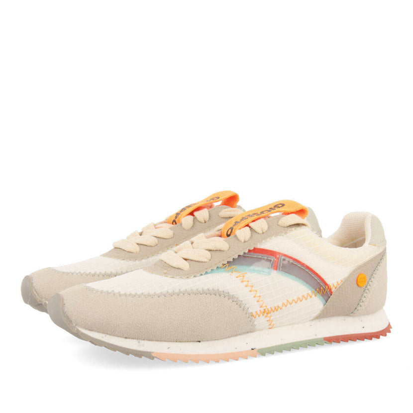 Sneakers blancas con texturas para mujer arbent 