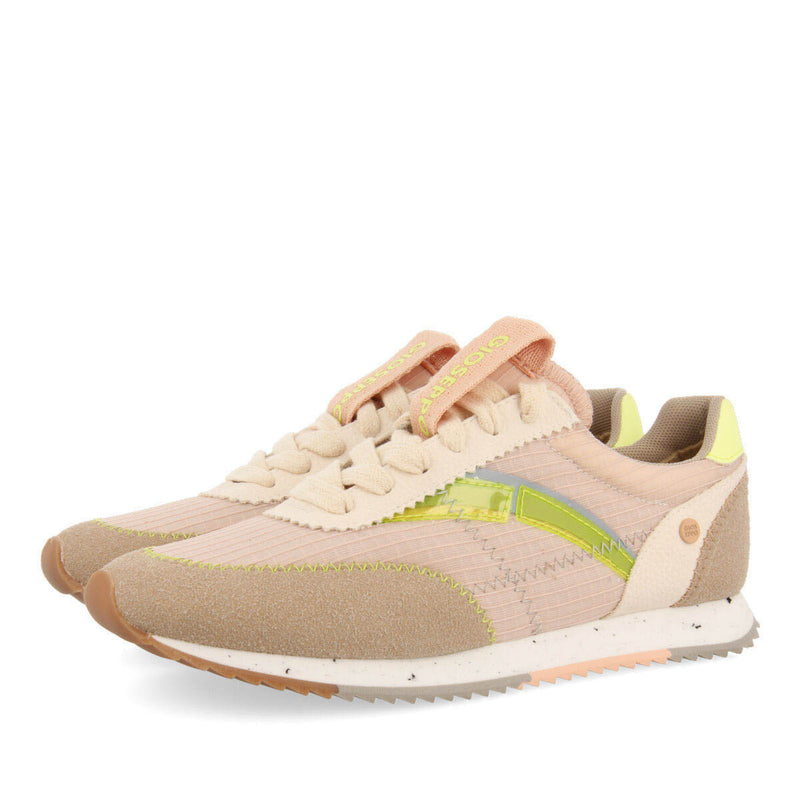 Sneakers rosa con texturas para mujer arbent 