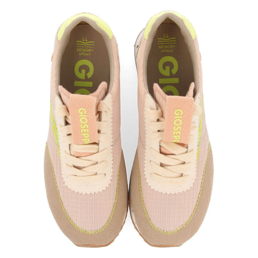 Sneakers rosa con texturas para mujer arbent 