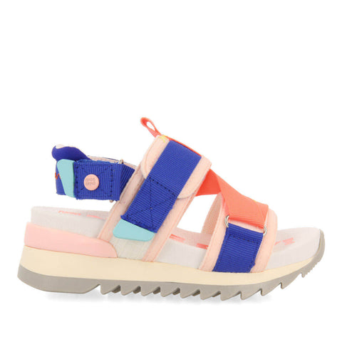 BUNDALL GIRLS MESH SANDALS WITH ADJUSTABLE WHITE STRAPS