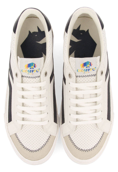 Sneakers blancas con detalles en azul para hombre marino vinneuf