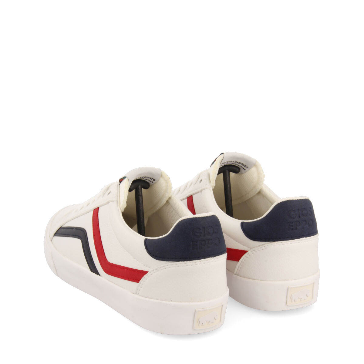 Uzeste men's multicoloured sneakers with navy blue and red details
