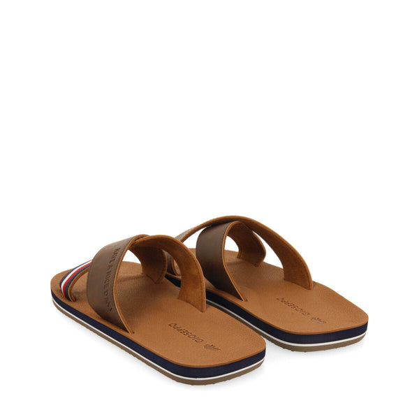 Tacloban men's brown crossover sandals