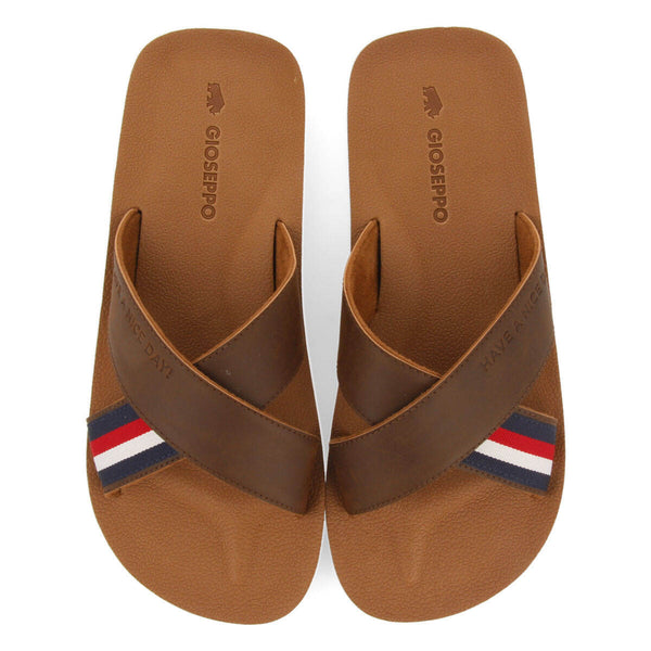 Tacloban men's brown crossover sandals