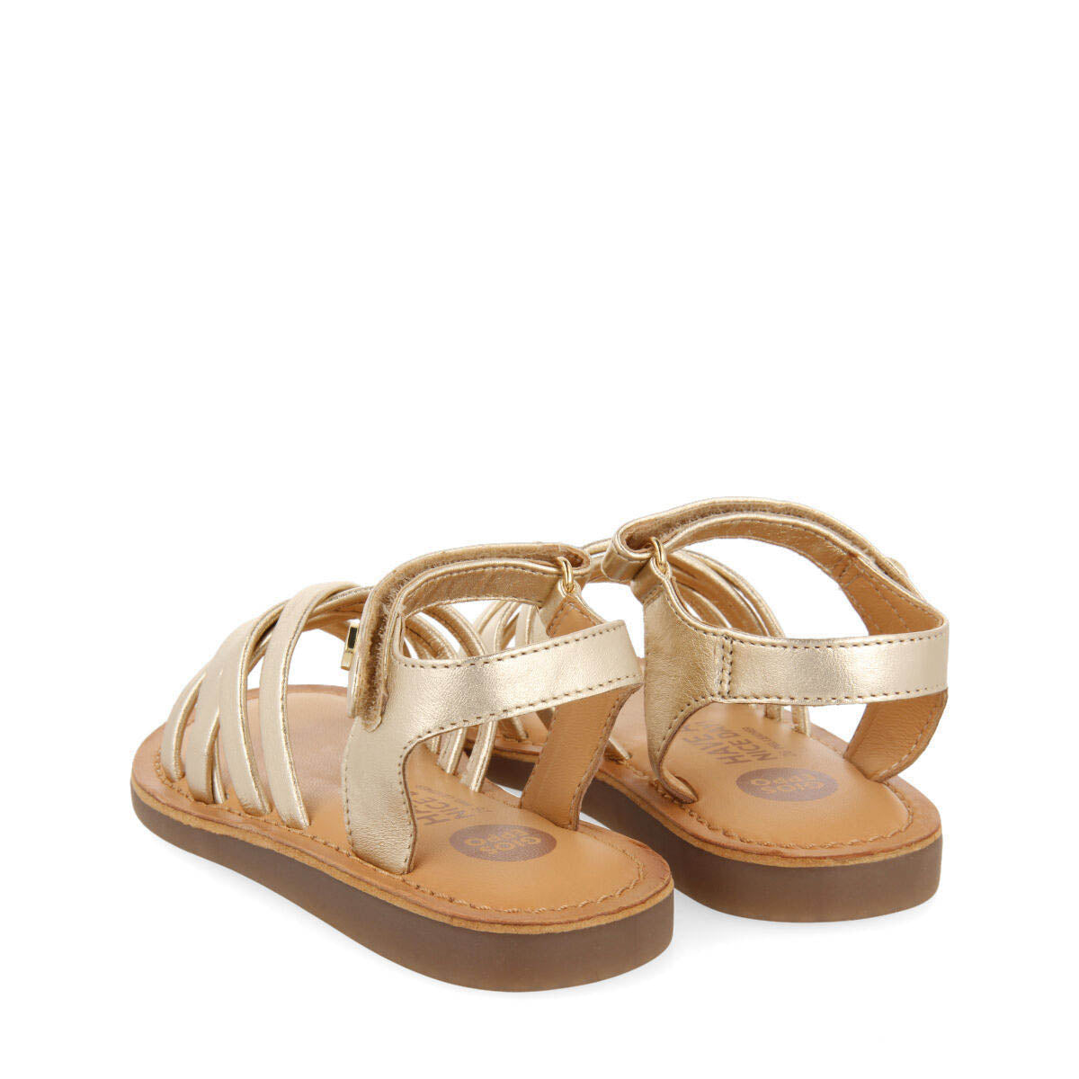 Cisery girls gold leather sandals