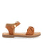 Ingai girls tanlaited leather sandals