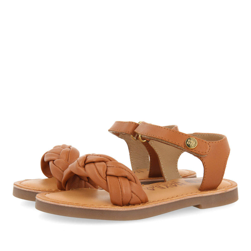 Ingai girls tanlaited leather sandals