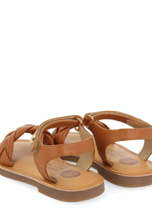 Ingai girls tanlaited leather sandals
