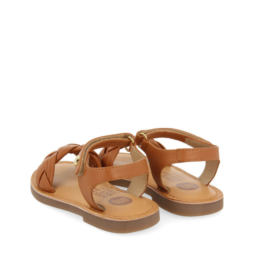 Ingai girls tanlaited leather sandals