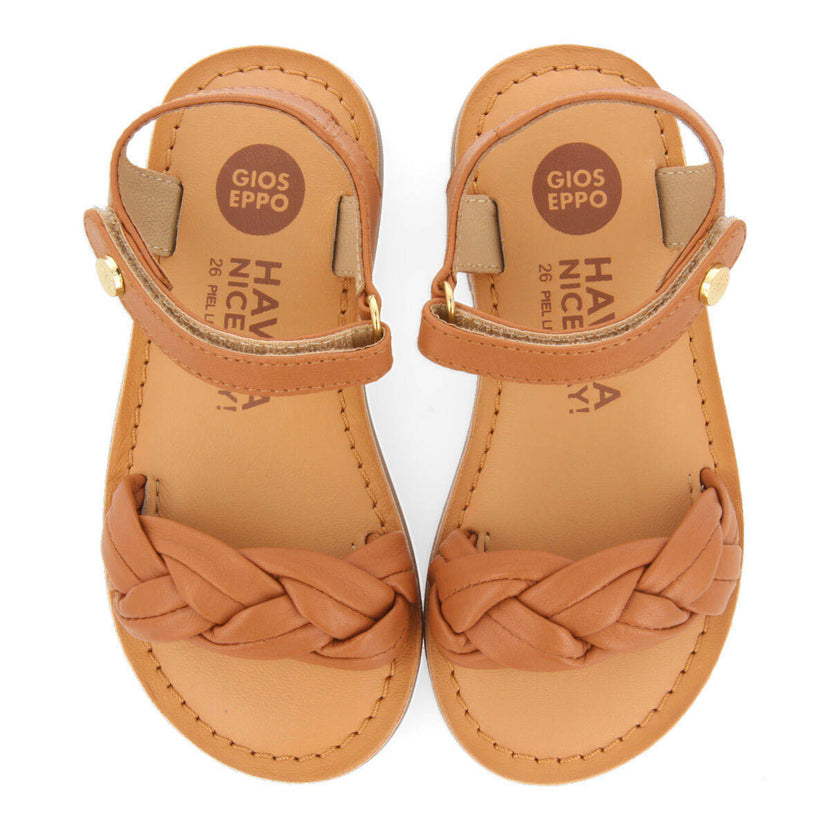 Ingai girls tanlaited leather sandals