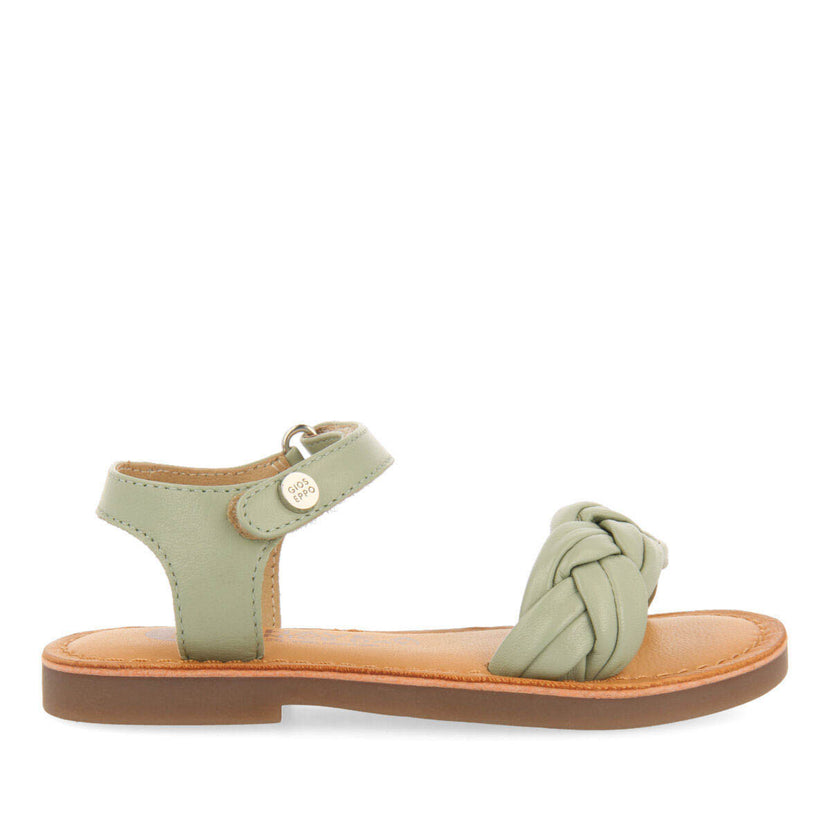 Ingai girls mint greenlaited leather sandals