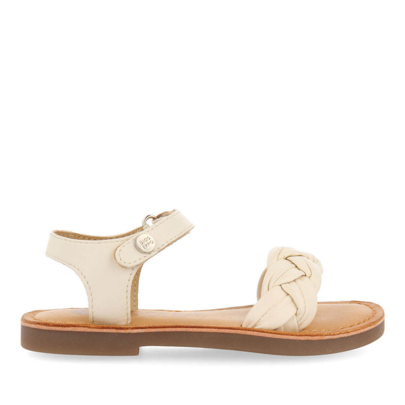Ingai girls off whitelaited leather sandals