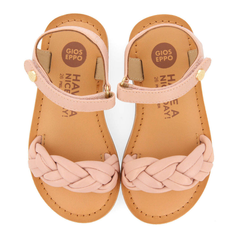 Ingai girlsinklaited leather sandals