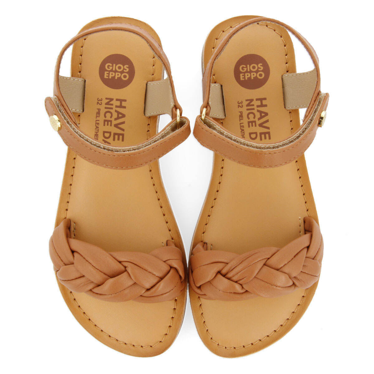 Lalande girls tanlaited leather sandals