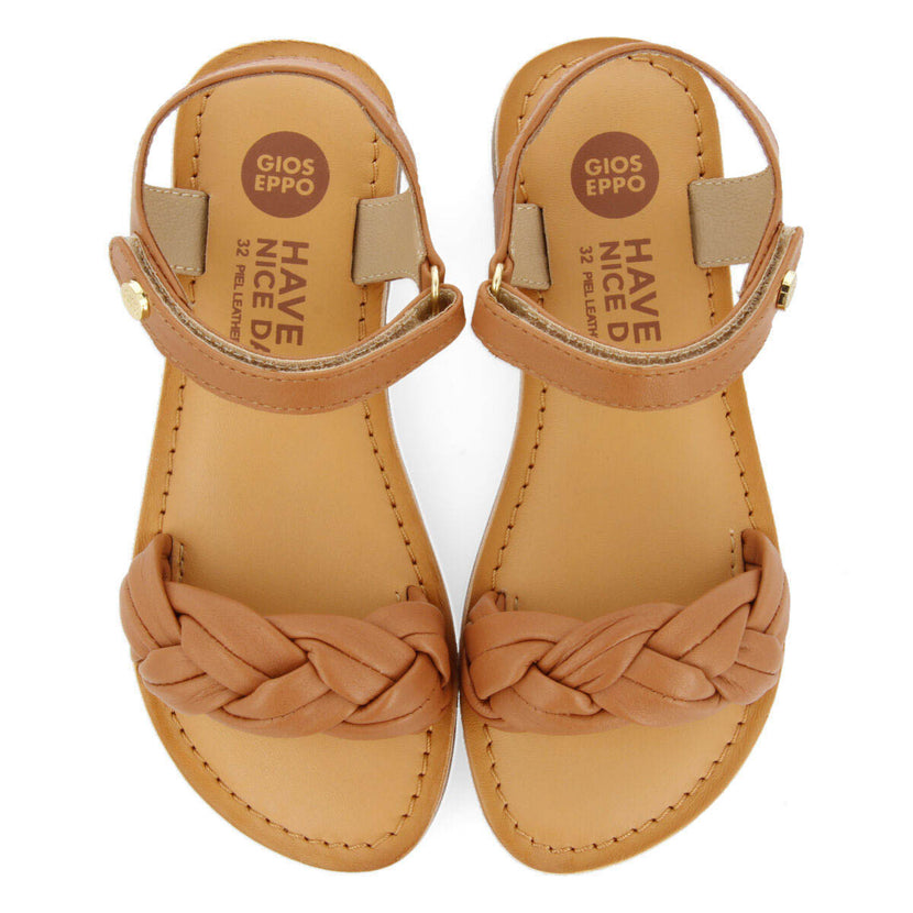 Lalande girls tanlaited leather sandals