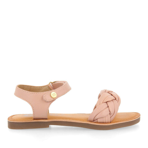 LALANDE GIRLSINKLAITED LEATHER SANDALS