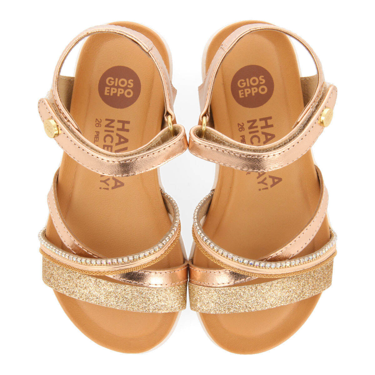 Maroa girls detailedink leather sandals