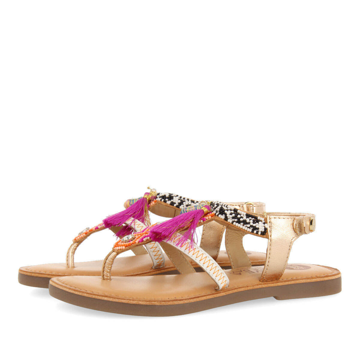 Coroaci girls multicoloured leather sandals