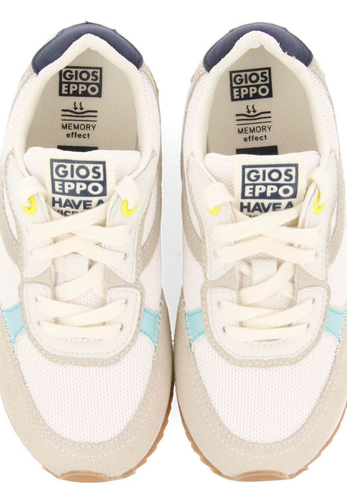 Ganthier boys white retro sneakers