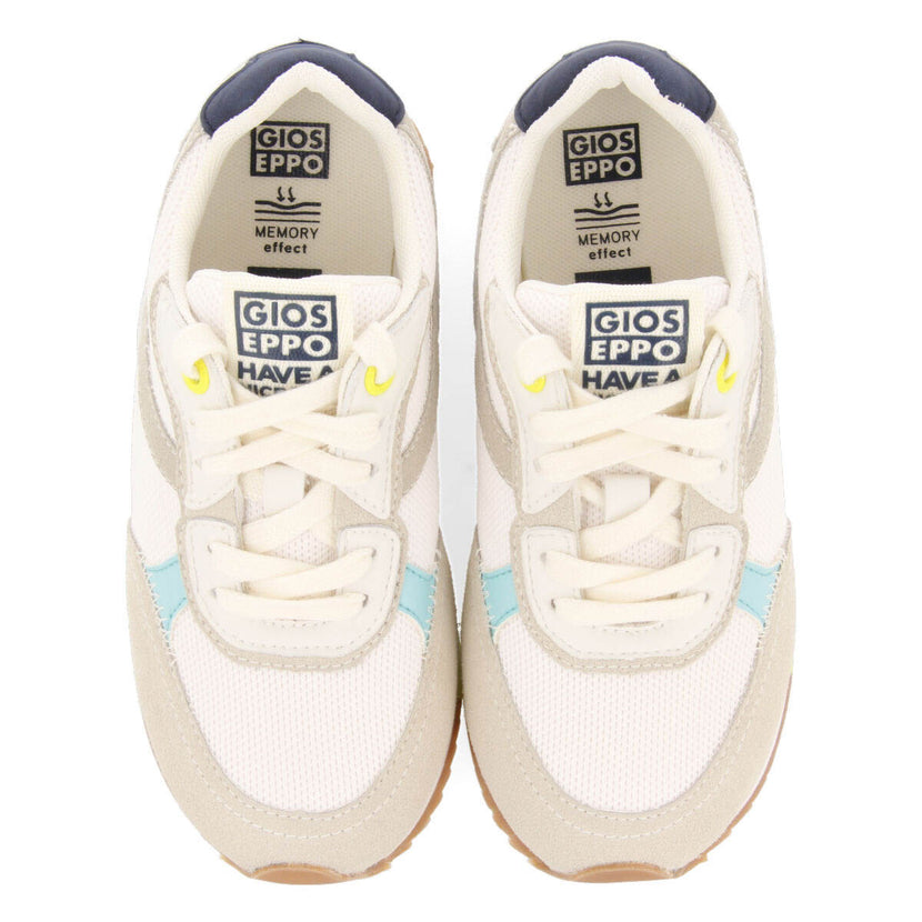 Ganthier boys white retro sneakers