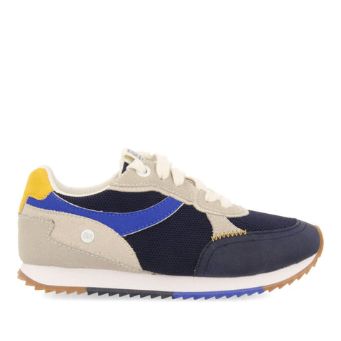 GANTHIER BOYS NAVY BLUE RETRO SNEAKERS