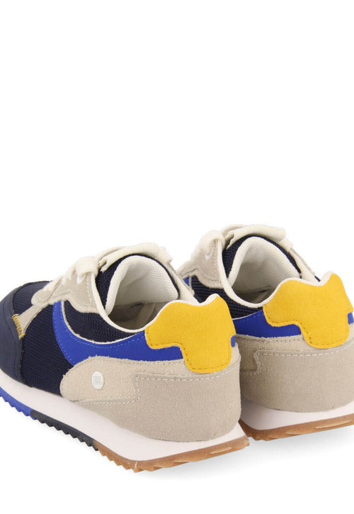Ganthier boys navy blue retro sneakers