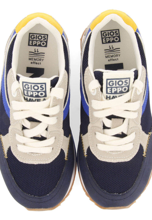 Ganthier boys navy blue retro sneakers